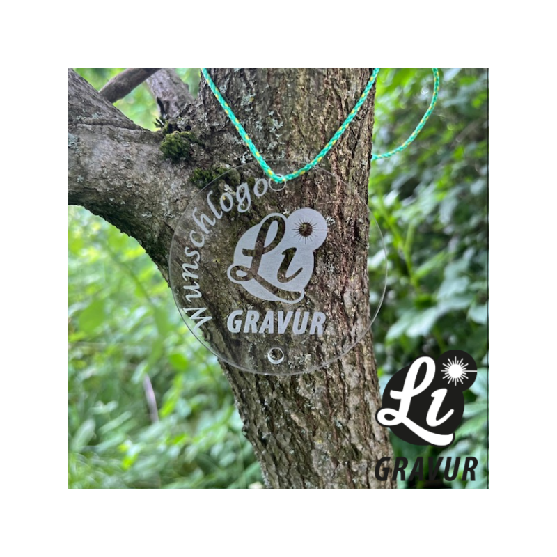 Acrylglas Schild rund - individuell