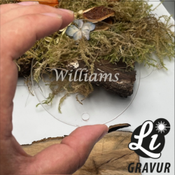 Acrylglas Schild rund - individuell